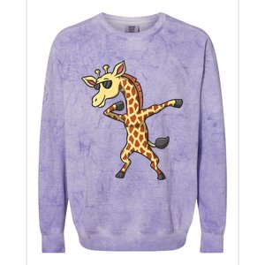 Giraffe Sunglasses Colorblast Crewneck Sweatshirt