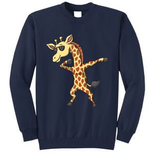 Giraffe Sunglasses Tall Sweatshirt