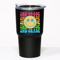 Groovy Second Grade Vibes Face Retro Teachers Back To School Tumbler