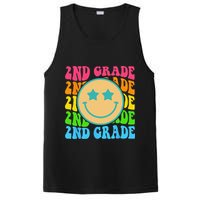 Groovy Second Grade Vibes Face Retro Teachers Back To School PosiCharge Competitor Tank
