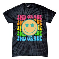 Groovy Second Grade Vibes Face Retro Teachers Back To School Tie-Dye T-Shirt
