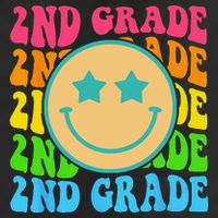 Groovy Second Grade Vibes Face Retro Teachers Back To School Trucker Hat