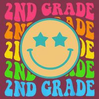 Groovy Second Grade Vibes Face Retro Teachers Back To School 16oz Travel Tumbler