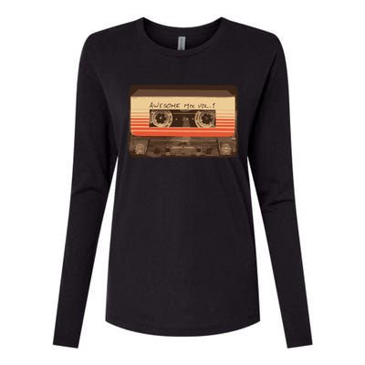 Galactic Soundtrack Womens Cotton Relaxed Long Sleeve T-Shirt