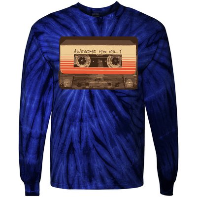 Galactic Soundtrack Tie-Dye Long Sleeve Shirt