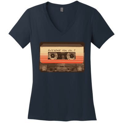 Galactic Soundtrack Women's V-Neck T-Shirt