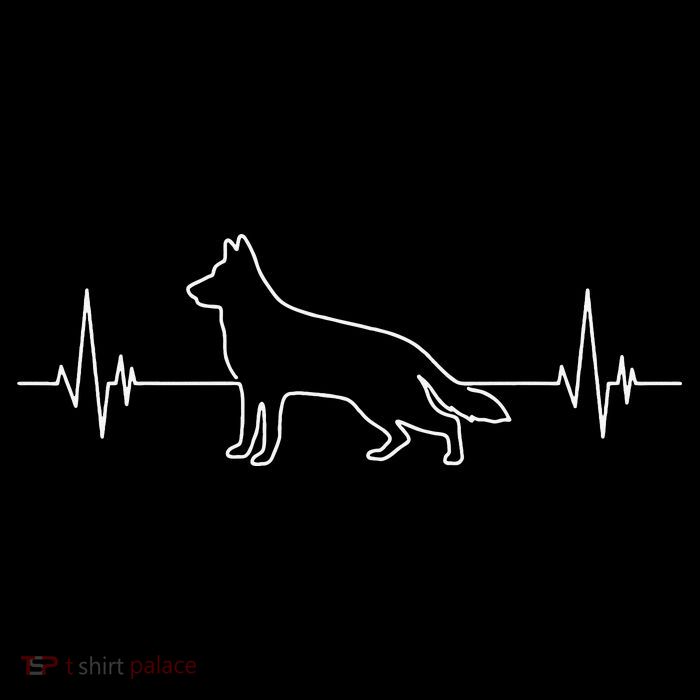 German Shepherd German Shepherd Heartbeat Tall T-Shirt