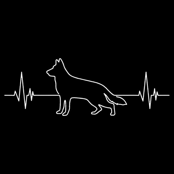 German Shepherd German Shepherd Heartbeat 16 in Basic Backpack