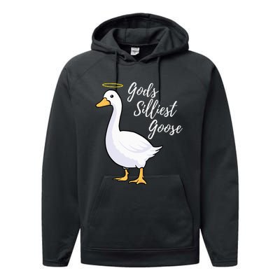 Gods Silliest Goose Performance Fleece Hoodie