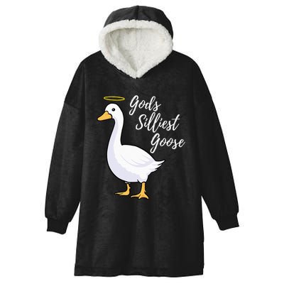 Gods Silliest Goose Hooded Wearable Blanket