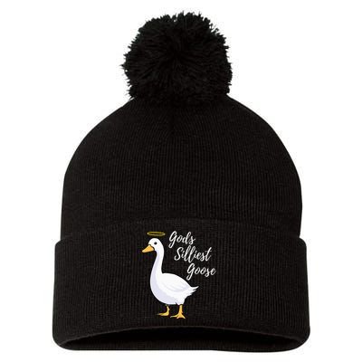 Gods Silliest Goose Pom Pom 12in Knit Beanie