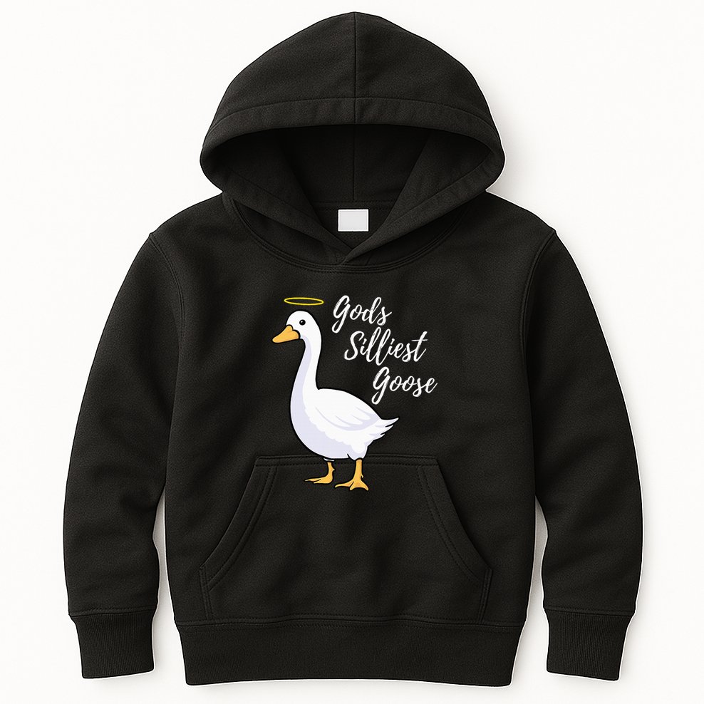 Gods Silliest Goose Kids Hoodie