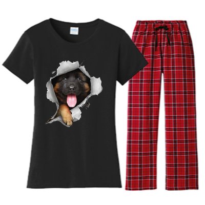 German Shepherd German Shepherd Dog Women's Flannel Pajama Set