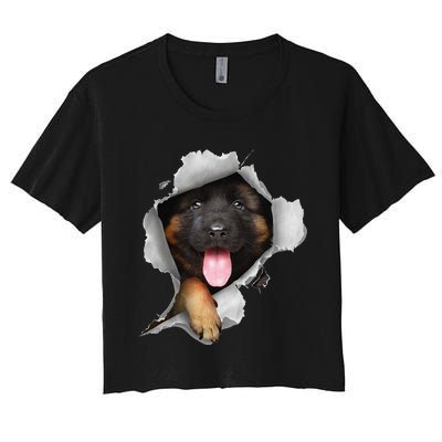 German Shepherd German Shepherd Dog Women's Crop Top Tee