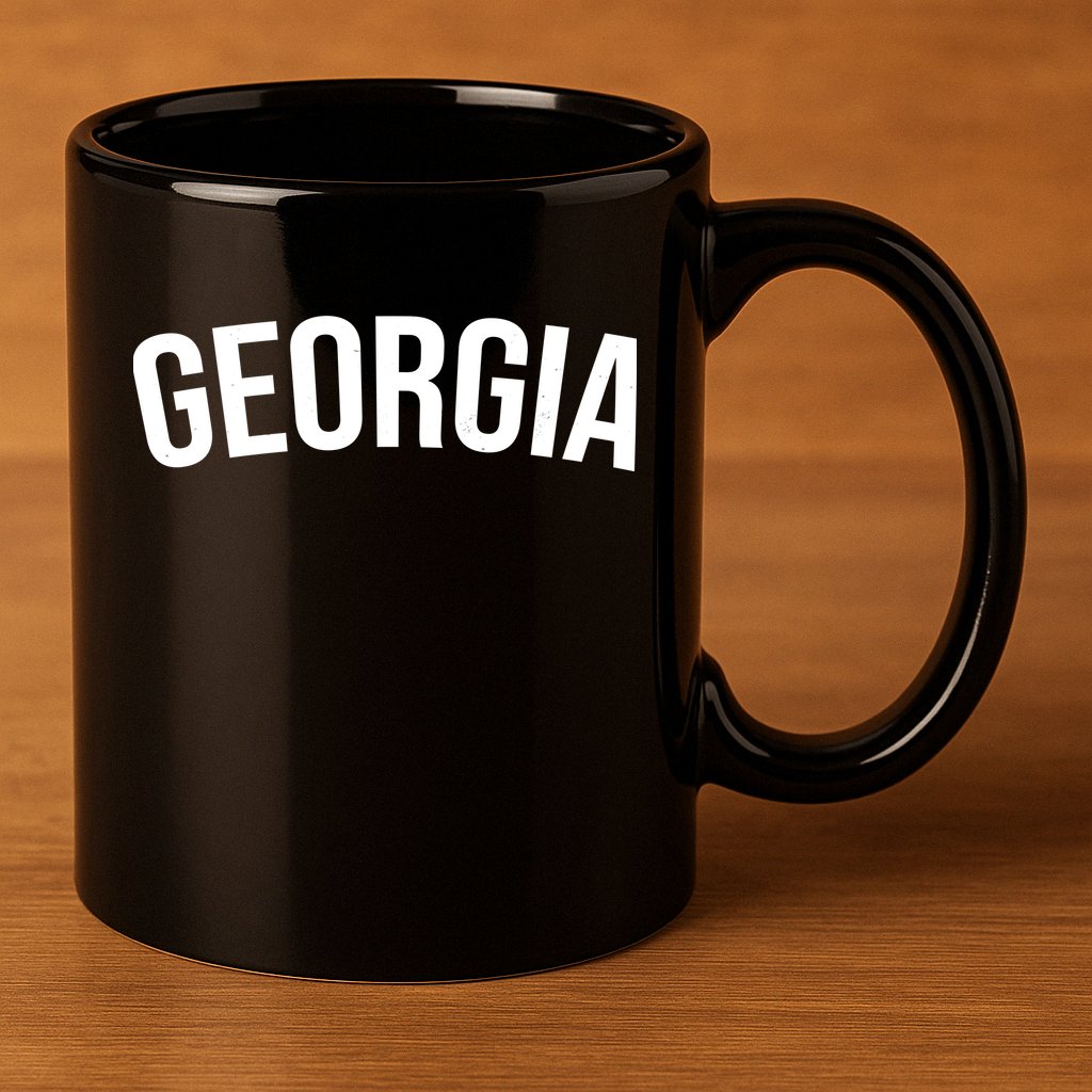 Georgia State 11oz C Handle Ceramic Mug