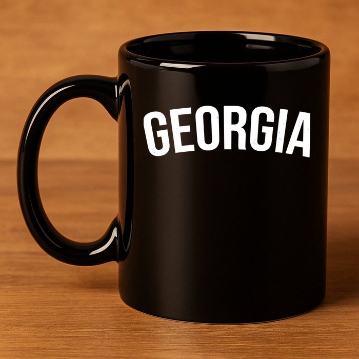 Georgia State 11oz C Handle Ceramic Mug