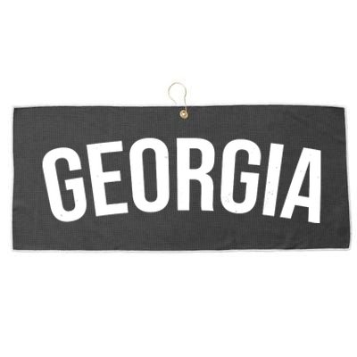 Georgia State Large Microfiber Waffle Golf Towel