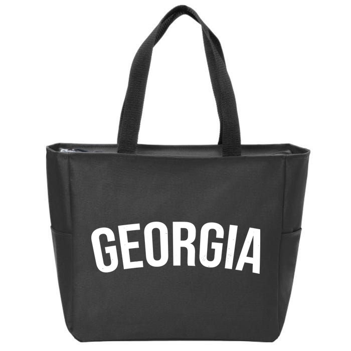 Georgia State Zip Tote Bag