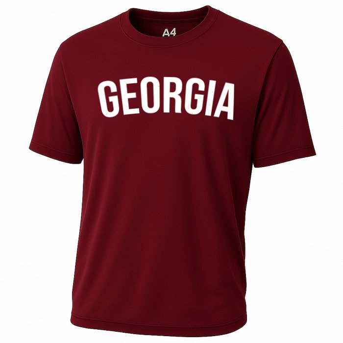 Georgia State Cooling Performance Crew T-Shirt