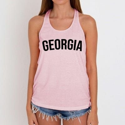 Georgia State Women's Knotted Racerback Tank