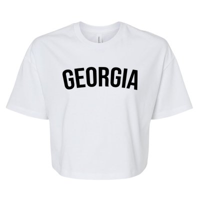 Georgia State Bella+Canvas Jersey Crop Tee