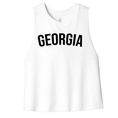 Georgia State Women's Racerback Cropped Tank