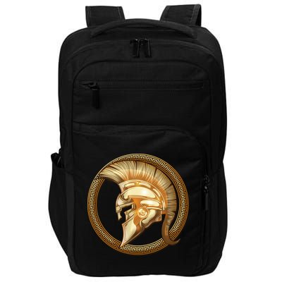 Golden Spartan Gladiator Warrior Helmet Impact Tech Backpack