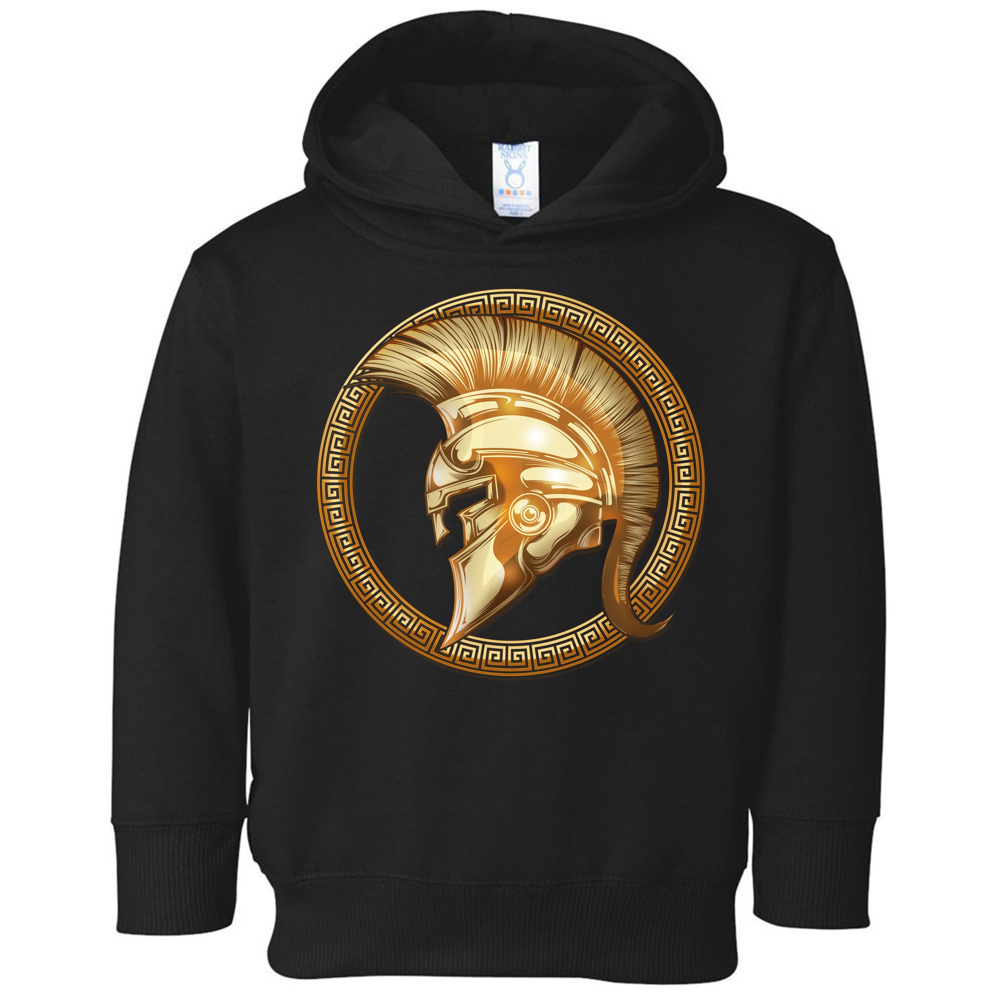Golden Spartan Gladiator Warrior Helmet Toddler Hoodie