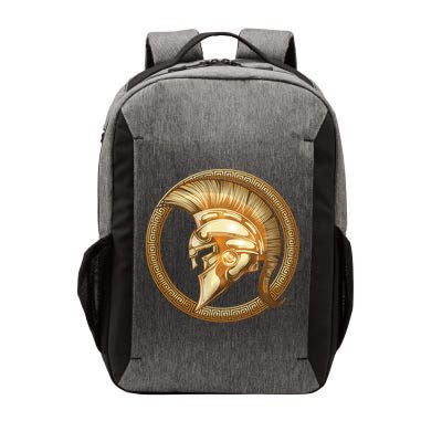Golden Spartan Gladiator Warrior Helmet Vector Backpack