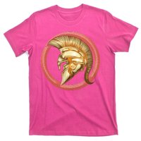 Golden Spartan Gladiator Warrior Helmet T-Shirt