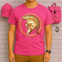 Golden Spartan Gladiator Warrior Helmet T-Shirt