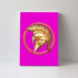 Golden Spartan Gladiator Warrior Helmet Canvas