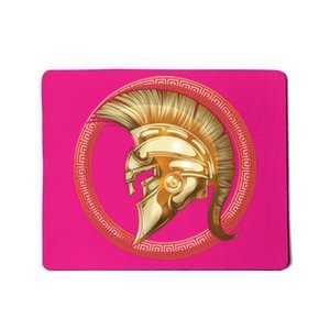 Golden Spartan Gladiator Warrior Helmet Mousepad