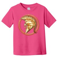 Golden Spartan Gladiator Warrior Helmet Toddler T-Shirt