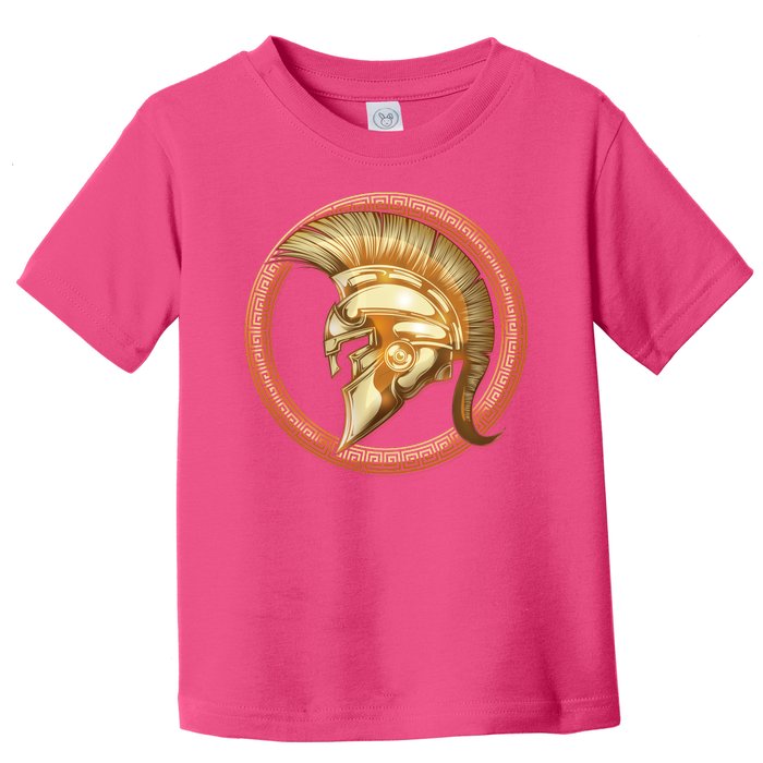 Golden Spartan Gladiator Warrior Helmet Toddler T-Shirt