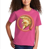 Golden Spartan Gladiator Warrior Helmet Kids T-Shirt