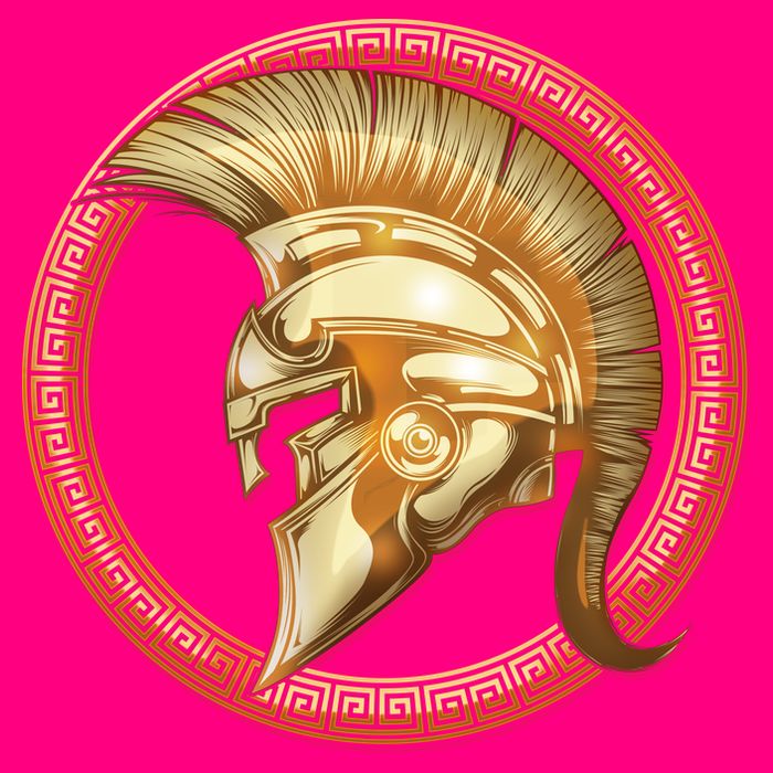 Golden Spartan Gladiator Warrior Helmet Kids T-Shirt