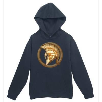 Golden Spartan Gladiator Warrior Helmet Urban Pullover Hoodie