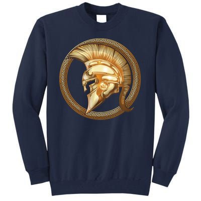 Golden Spartan Gladiator Warrior Helmet Tall Sweatshirt