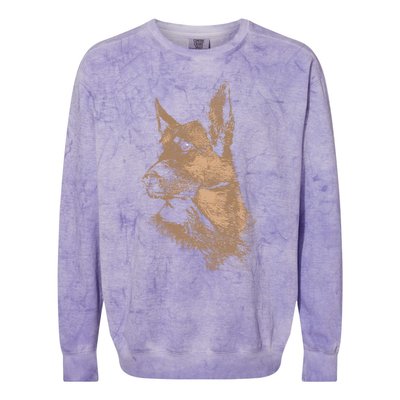 Ger Shepherd Gift Colorblast Crewneck Sweatshirt