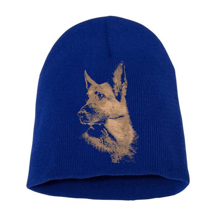 Ger Shepherd Gift Short Acrylic Beanie