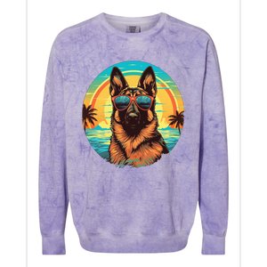 German Shepherd Colorblast Crewneck Sweatshirt