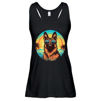 German Shepherd Ladies Essential Flowy Tank