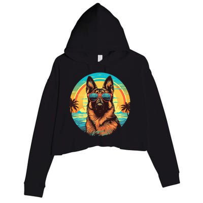 German Shepherd Crop Fleece Hoodie