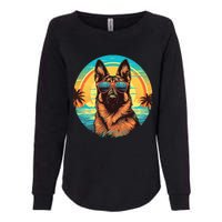 German Shepherd Womens California Wash Sweatshirt