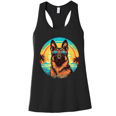 German Shepherd Women's Racerback Tank