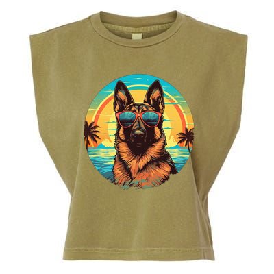 German Shepherd Garment-Dyed Women's Muscle Tee