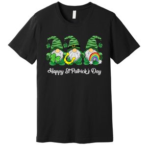 Green Sweater Gnome St. Patrick's Day Irish Gnome Premium T-Shirt