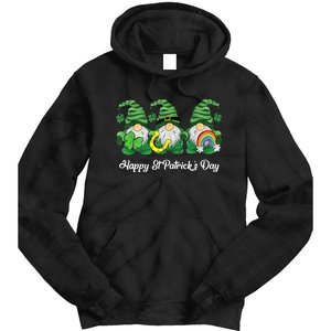 Green Sweater Gnome St. Patrick's Day Irish Gnome Tie Dye Hoodie