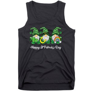 Green Sweater Gnome St. Patrick's Day Irish Gnome Tank Top